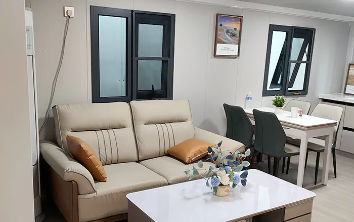 expandable container house living room