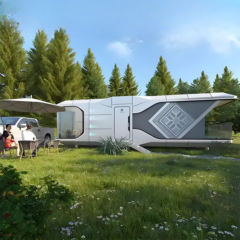 Modern Camping Sleek Design Fireproof Space Capsule Houses